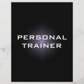 Personal Trainer Einfache und Schlichte Flyer (Vorne)