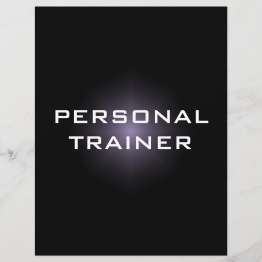 Personal Trainer Einfache und Schlichte Flyer (Vorne)
