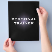 Personal Trainer Einfache und Schlichte Flyer (Hand)