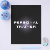 Personal Trainer Einfache und Schlichte Flyer (Einzeln)