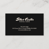 Personal Trainer Fahrradkarte Visitenkarte (Rückseite)