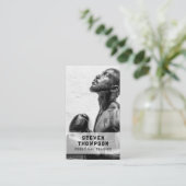 Personal Trainer Fitness Athlete Foto QR Code Visitenkarte (Stehend Vorderseite)