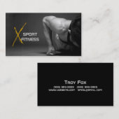 Personal Trainer, Fitness Business Card Visitenkarte (Vorne/Hinten)