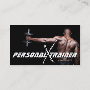 Personal Trainer Fitness Business Card Visitenkarte