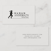 Personal Trainer & Fitness Business Card Visitenkarte (Vorne/Hinten)