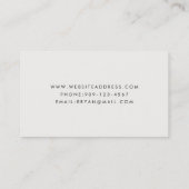 Personal Trainer & Fitness Business Card Visitenkarte (Rückseite)