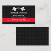 Personal Trainer Fitness Business Card Visitenkarte (Vorne/Hinten)