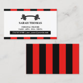 Personal Trainer Fitness Business Card Visitenkarte (Vorne/Hinten)