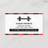 Personal Trainer Fitness Business Card Visitenkarte (Vorderseite)