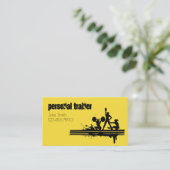 Personal Trainer, Fitness Business Card Visitenkarte (Stehend Vorderseite)
