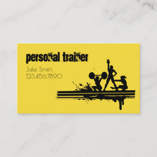 Personal Trainer, Fitness Business Card Visitenkarte