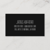 Personal Trainer, Fitness Business Card Visitenkarte (Rückseite)