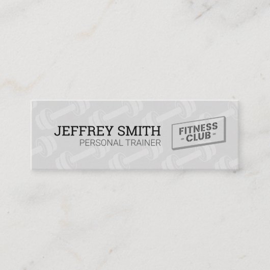 Personal Trainer | Fitness Club Mini Visitenkarte (Vorderseite)