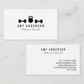 Personal Trainer Fitness Coach Business Card Visitenkarte (Vorne/Hinten)