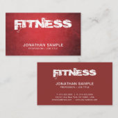 Personal Trainer Fitness Coach Design Modernes, Sc Visitenkarte (Vorne/Hinten)