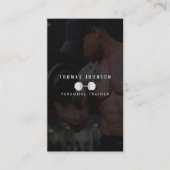 Personal Trainer Fitness Coach Foto QR Code Visitenkarte (Vorderseite)