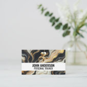 Personal Trainer fitness coach gym health modern Visitenkarte (Stehend Vorderseite)