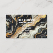 Personal Trainer fitness coach gym health modern Visitenkarte (Rückseite)