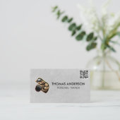 Personal Trainer | Fitness Coach | Gym Visitenkarte (Stehend Vorderseite)