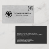 Personal Trainer | Fitness Coach | QR-Code Visitenkarte (Vorne/Hinten)