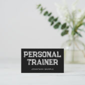 Personal Trainer Fitness Coach Template Kunden Visitenkarte (Stehend Vorderseite)