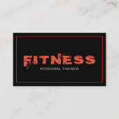 Personal Trainer Fitness Elegante Moderne Schlicht Visitenkarte (Vorderseite)