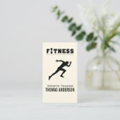 Personal Trainer/Fitness-Logo Terminkarte (Stehend Vorderseite)