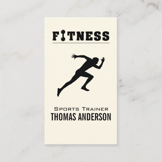 Personal Trainer/Fitness-Logo Terminkarte (Vorderseite)