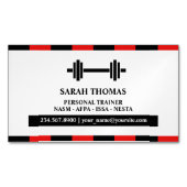 Personal Trainer Fitness Magnetische Visitenkarte (Vorderseite)