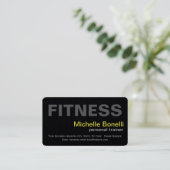 Personal Trainer Fitness Moderne Elegante Professi Visitenkarte (Stehend Vorderseite)