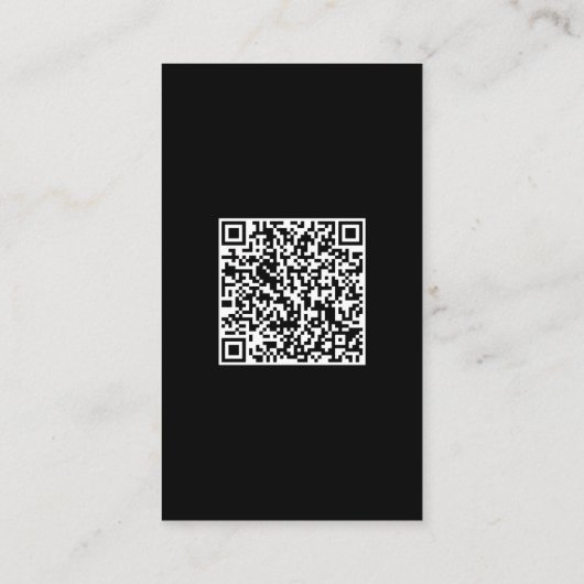 Personal Trainer Fitness Qr Code Social Media Icon Visitenkarte (Rückseite)