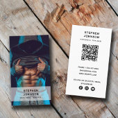 Personal Trainer Fitness QR Code Social Media Visitenkarte
