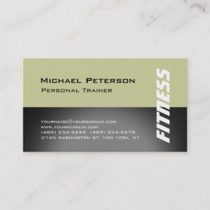 Personal Trainer Fitness Sport Business Card Visitenkarte