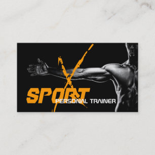 Personal Trainer Fitness Sport Business Card Visitenkarte