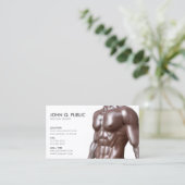 Personal Trainer Fitness Visitenkarte (Stehend Vorderseite)