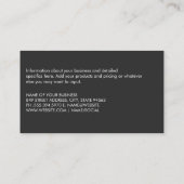 Personal Trainer | Fitnessmaschine für Teller Visitenkarte (Rückseite)