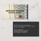 Personal Trainer | Fitnessmaschine für Teller Visitenkarte (Vorne/Hinten)