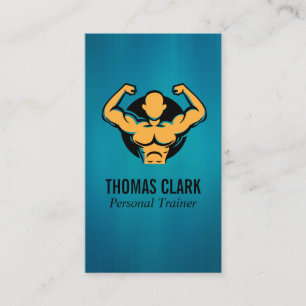 Personal Trainer FlexoLogo Body Builder Terminkarte