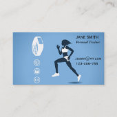 Personal Trainer Freelance Fitness Coach Visitenkarte (Vorderseite)