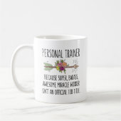 Personal Trainer Funny Gift Idee Kaffeetasse (Links)