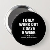 Personal Trainer Funny Gym Übungs Fitness Meme Button (Vorne & Hinten)