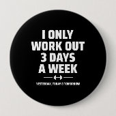 Personal Trainer Funny Gym Übungs Fitness Meme Button (Vorderseite)
