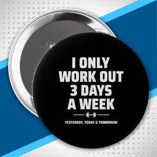 Personal Trainer Funny Gym Übungs Fitness Meme Button