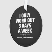 Personal Trainer Funny Gym Übungs Fitness Meme Ornament (Vorderseite)