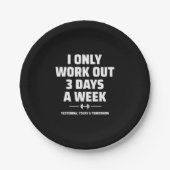 Personal Trainer Funny Gym Übungs Fitness Meme Pappteller (Vorderseite)