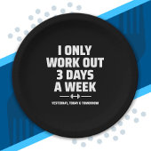 Personal Trainer Funny Gym Übungs Fitness Meme Pappteller