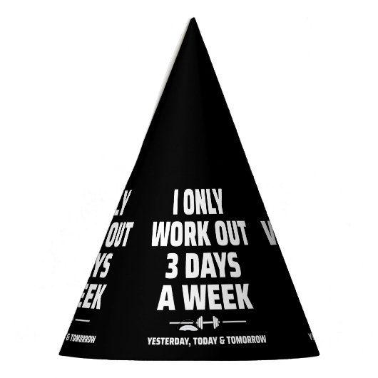 Personal Trainer Funny Gym Übungs Fitness Meme Partyhütchen (Links)