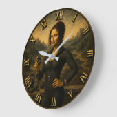 Personal Trainer Funny Mona Lisa Coach Gift Große Wanduhr (Winkel)