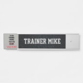 Personal Trainer Funny Office Namensplatte Türschild (Vorderseite )