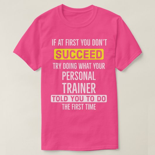 Personal Trainer Funny T-Shirt (Design vorne)